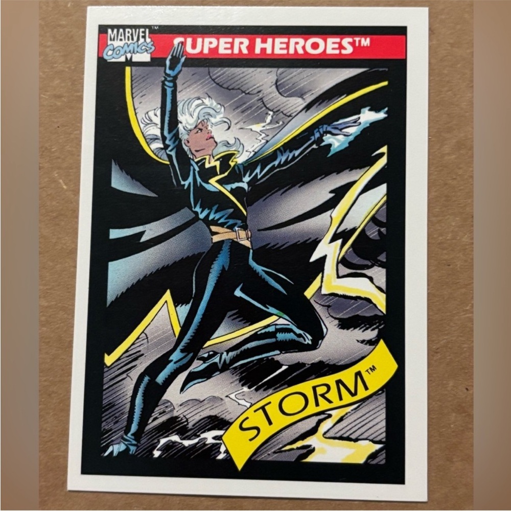 Storm 1990 Impel Marvel Comics 1st Edition Super Heroes Trading Card
